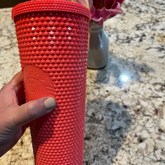 NEW Summer 2022 Starbucks Dragonfruit Bling Cold Cup Tumbler, 24oz LAST ONE - Picture 7 of 7